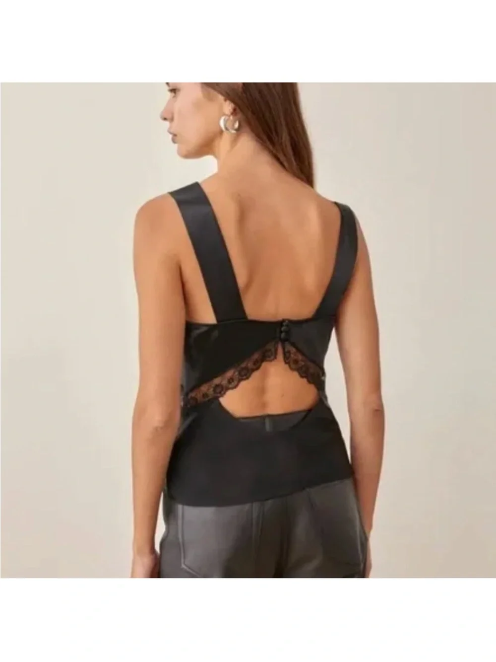 Reformation Vendome silk lace top - Picture 2 of 7